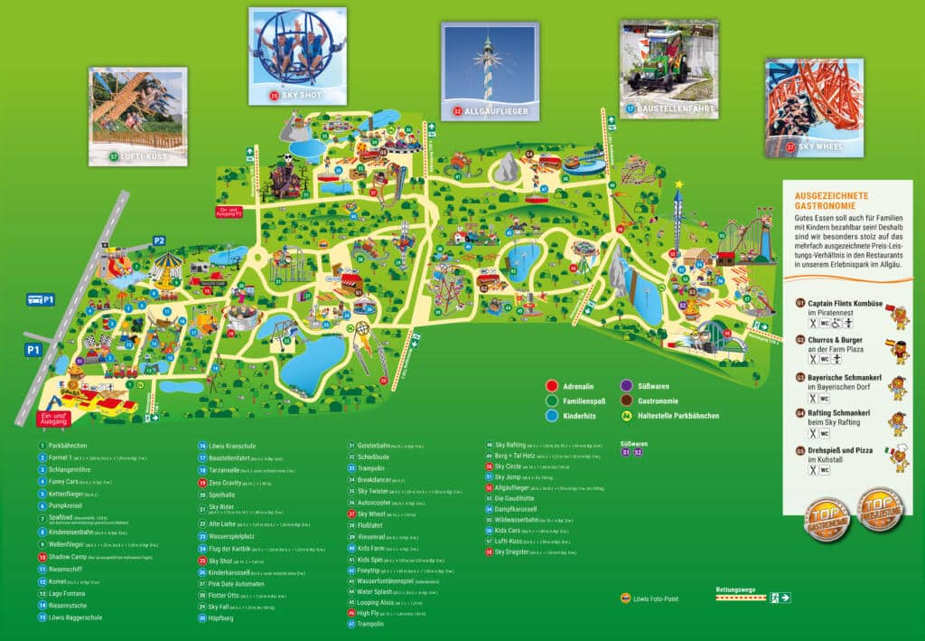 Skyline Park – Parkplan 2026 Große Ansicht