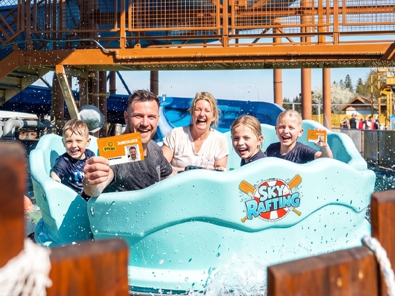 Vergünstigter Eintritt für einen Freund für jeden Jahreskartenbesitzer, Water Splash, Sky Rafting, Jahreskarten Vergünstigung