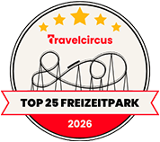 Logo für die Top 25 Freizeitparks 2026 von Travelcircus.