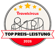 Logo für Top Preis Leistung 2026 von Travelcircus.