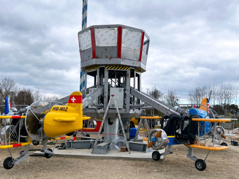 BAUBLOG LOOPING ALOIS - Aufbau im Park - Allgäu Skyline Park | Der ...
